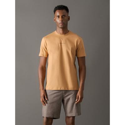 Camiseta Masculina Logo Centralizado Calvin Klein Jeans - Havana