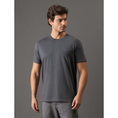 Camiseta Masculina Logo Básico Calvin Klein Jeans - Chumbo