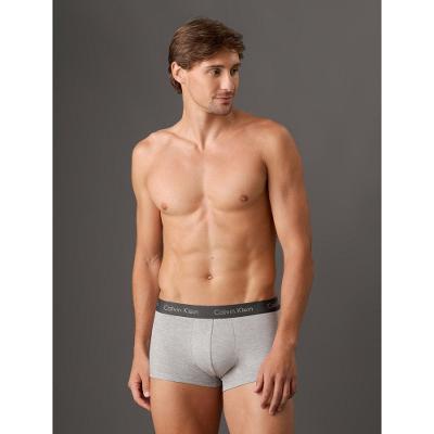Kit 4 Cuecas Low Rise Trunk Calvin Klein Underwear - Grafite/Prata