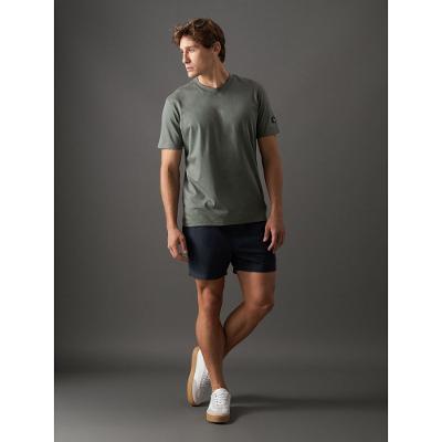 Camiseta Masculina Manga Curta Patch Calvin Klein Jeans - Verde Médio