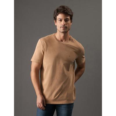 Camiseta Masculina Monograma Pigmento Calvin Klein Jeans - Havana