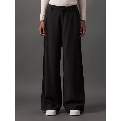 Calça Feminina Alfaiatada Acetinada Calvin Klein Jeans - Preto