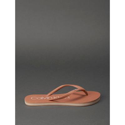 Chinelo Feminino Estampado Calvin Klein Swimwear - Rosa Escuro