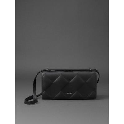 Bolsa Feminina Mini Diamond Quilt Calvin Klein - Preto