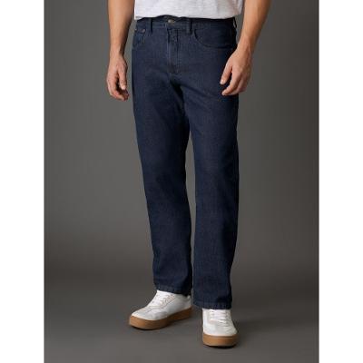 Calça Jeans Masculina Straight Boca Justa Calvin Klein Jeans - Azul Marinho