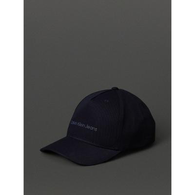 Boné Masculino de Sarja Aba Curva Estampa Logo em Silk Calvin Klein Jeans - Marinho