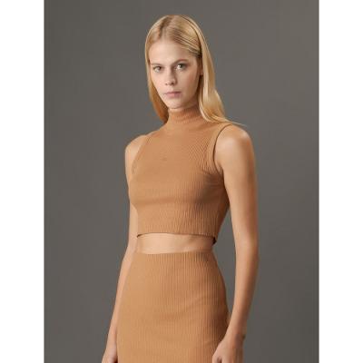 Blusa Feminina Sem Manga em Ribana Calvin Klein Jeans - Havana