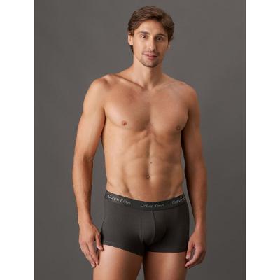 Kit 3 Cuecas Low Rise Trunk Classic Calvin Klein Underwear - Grafite/Prata