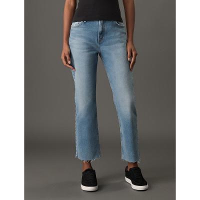 Calça Jeans Feminina Straight Recyckled Calvin Klein Jeans - Azul Médio