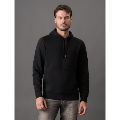 Casaco Masculino Moletom Bordado Capuz Calvin Klein Jeans - Preto