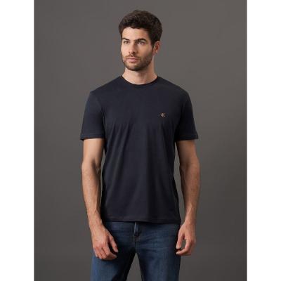 Camiseta Mc Ckj Masc Ck Bordado - Marinho