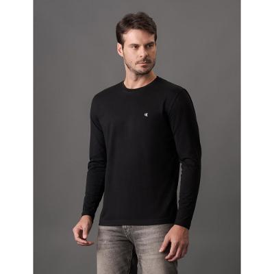 Camiseta Masculina Rubber Patch Calvin Klein Jeans - Preto