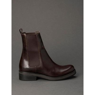 Bota Feminina Cano Médio Chelsea Calvin Klein - Cafe
