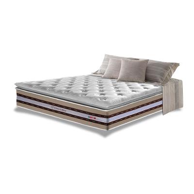 Colchão Casal de Molas Ensacadas D33 com Pillow TOP Cama inBox Select 138x188x32 Bege