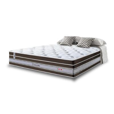 Colchão Casal de Molas Ensacadas Cama inBox Select Euro Soft 138x188x32 Café