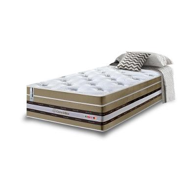 Colchão Solteiro de Molas Ensacadas Cama inBox Select Euro Soft 88x188x32 Bege
