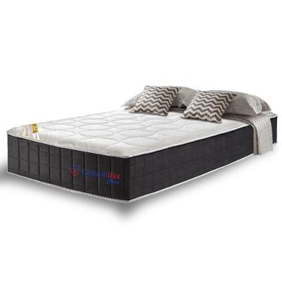 Colchão Solteiro com Molas Ensacadas Cama inBox Cloud Cinza 88x188x28
