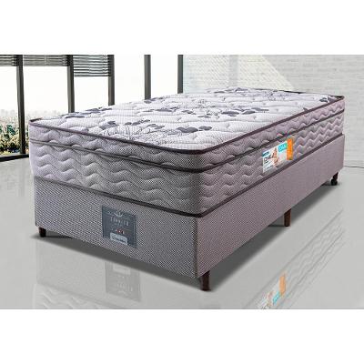 Cama Box Solteiro Colchão OrtoFirm + Box 88x188x67 One Face Espuma D45 Cinza