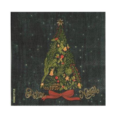 Guardanapo Descartavel Natal Pinheiro 33 cm x 33 cm   Home Style