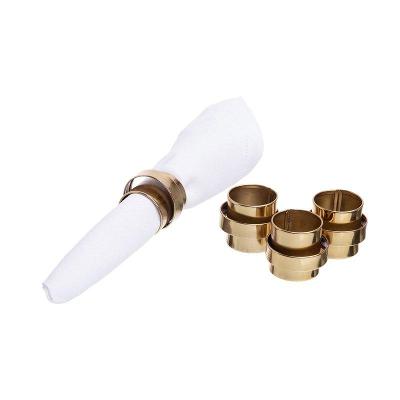 JG ARGOLAS GUARDANAPOS ORUM 4PCS 10CM HOME STYLE:DOURADO