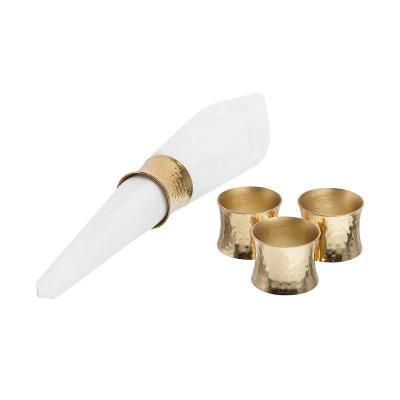 JG ARGOLAS GUARDANAPOS AUREALE 4PCS 10CM HOME STYLE:DOURADO