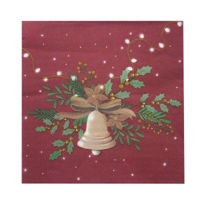 GUARDANAPO DESCARTAVEL NATAL BELLS 16,5 CM SAZ HOME STYLE