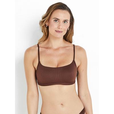 Sutiã Sutop® de Alcinha com Bojo sem Aro Canelado Sport Deluxe Tailored 51420