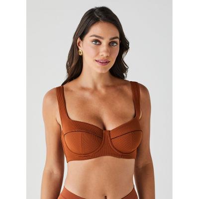 Sutiã com Bojo com Aro Canelado Lift Balconet Sport Deluxe Tailored 51423