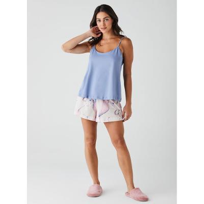 Shorts de Pijama de Algodão Estampado 27708