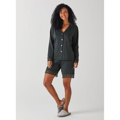 Bermuda de Pijama de Algodão com Renda 20701
