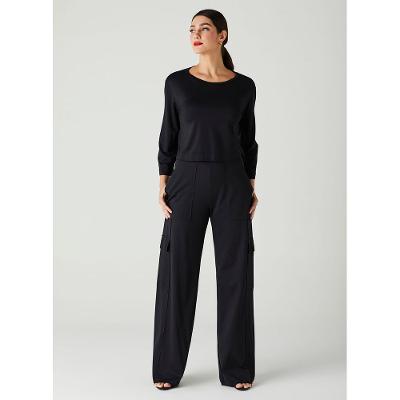 Calça Reta Cargo Interlock Luxury 20821
