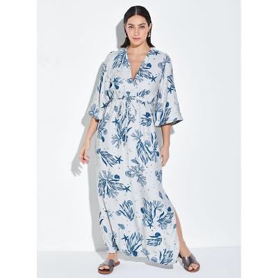 Vestido de Praia Longo  15608