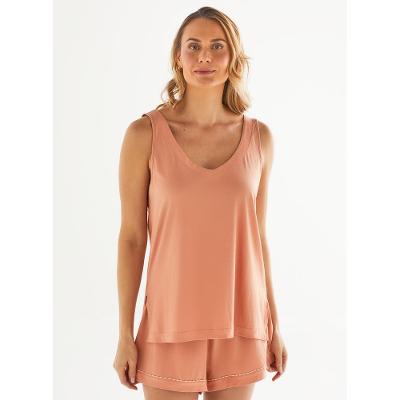 Camiseta de Pijama Regata de Algodão 21507