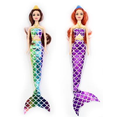 Kit C/ 2 Bonecas Dream Doll  Sereia - Colorida + Roxa