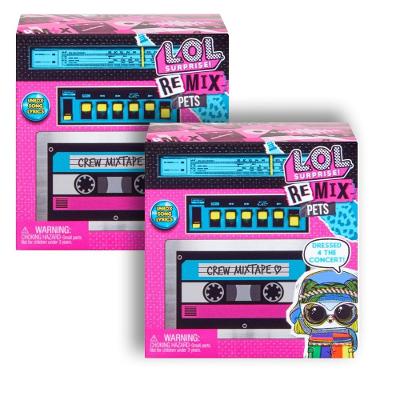 Kit 2 Bonecas LOL Surprise! Remix Hairflip Pets