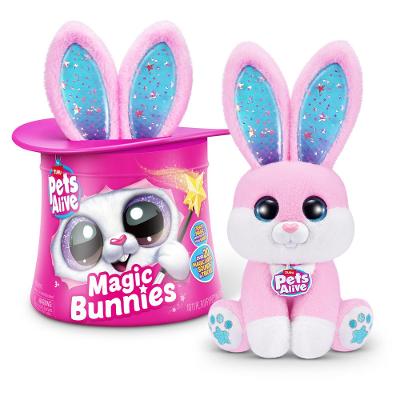 Coelho na Cartola, Pelúcia, Candide, Pets Alive Magic Bunnies Rosa