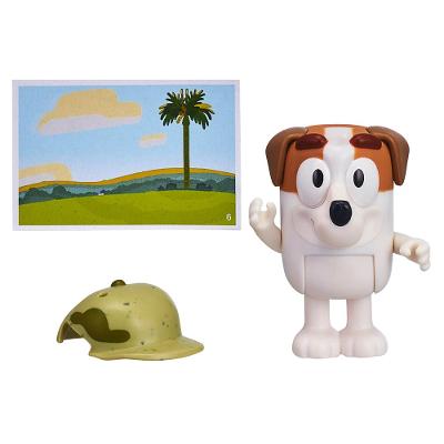 Boneco Colecionável 6cm Bluey - Jack com Chapéu de Soldado