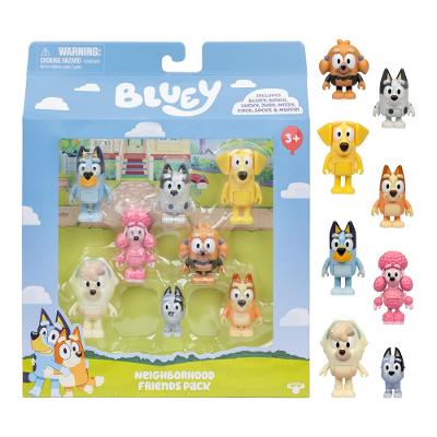 Bluey - Kit com 8 personagens colecionáveis 6cm - Friends Pack