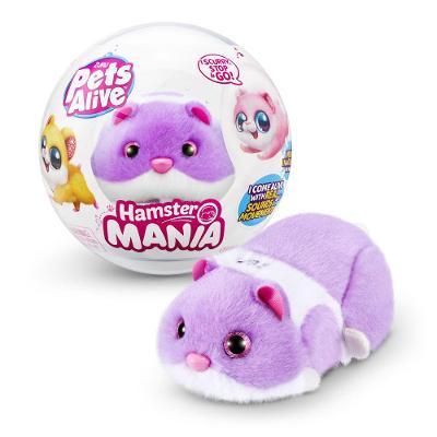 Hamster Mania - Pelúcia Pets Alive - Lilás