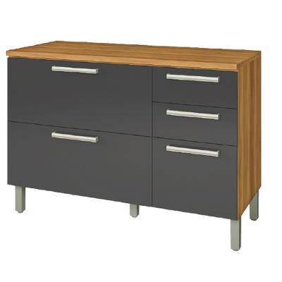 Balcão 2 Portas e 3 Gavetas Burguesa Premium 120cm Nesher