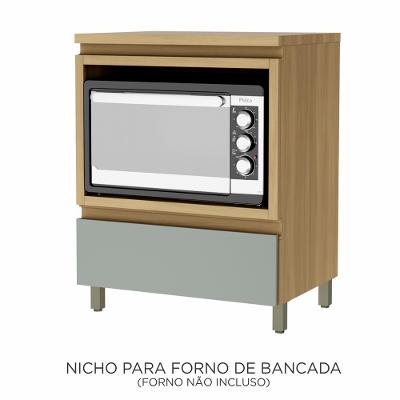 Balcão Forno 1 Gaveta Rainha 70cm 100 MDF