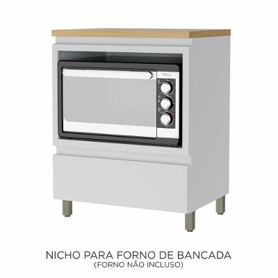 Balcão Forno 1 Gaveta Rainha 70cm 100 MDF