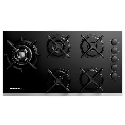 Cooktop a Gás 5Q Brastemp Eclipse Collection Preto Bivolt BDD86APUNA