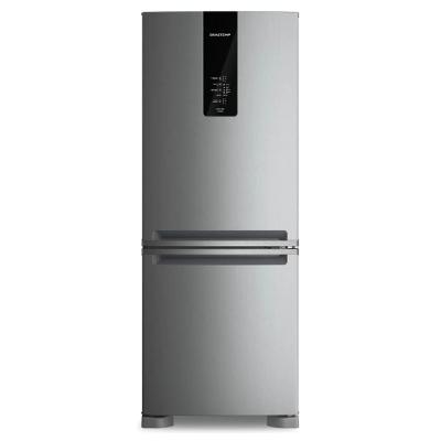 Geladeira Brastemp Duplex Smart Flow Inverse 447L, Inox, 110V, Frost Free, com Gavetão Hortifruti, Modelo BRE57FKANA