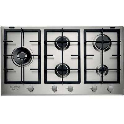 Cooktop a Gás Brastemp 5Q Inox 90cm 220V BDK90DRBNA