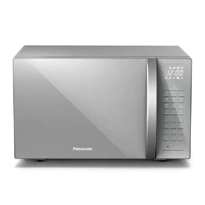 Micro-ondas Panasonic de Bancada com Tecnologia Dupla Refeição, Inox, 110V, Modelo NN-ST67LSRUN