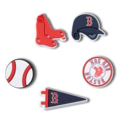 Jibbitz™ mlb boston red sox pack com 5 peças unico