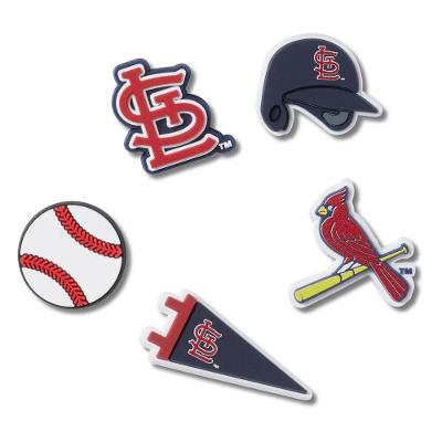 Jibbitz™ mlb st. louis cardinals pack com 5 peças unico