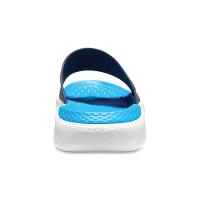 Chinelo crocs literide slide navy/white - 7