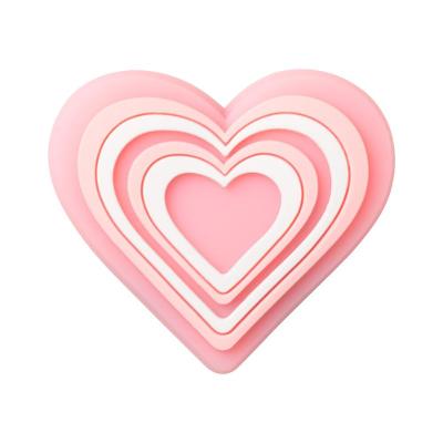 Jibbitz™ coração rosa unico unico